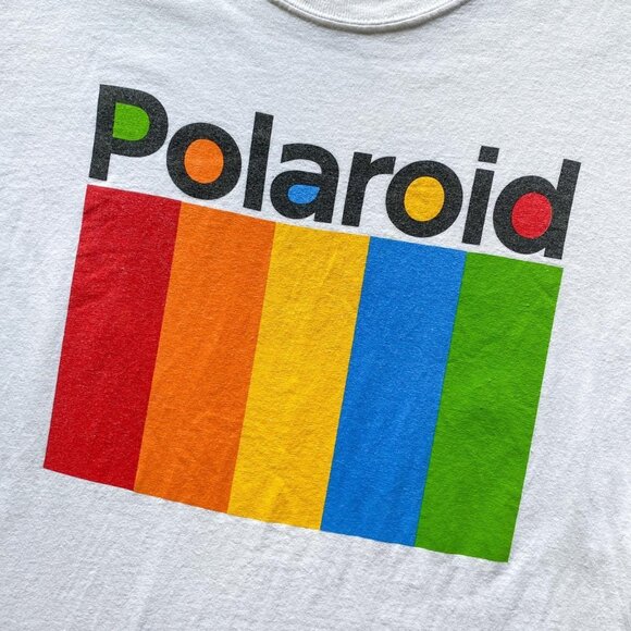 Polaroid rainbow logo unisex t-shirt Size Small - Picture 4 of 4